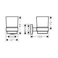Склянка для зубних щіток Hansgrohe Logis 41718000 - Фото 1